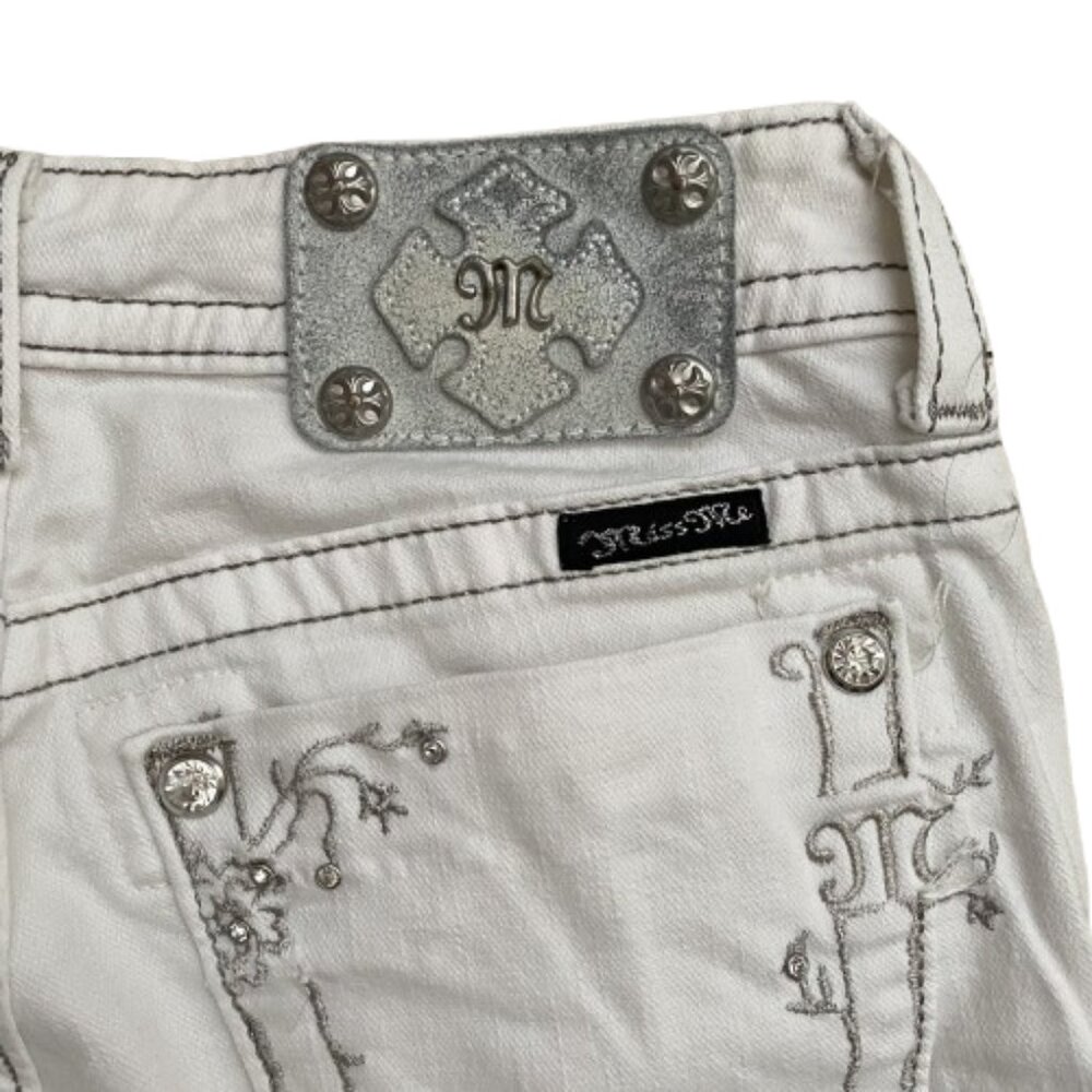 Miss Me White Boot Jeans - Picture 6 of 7
